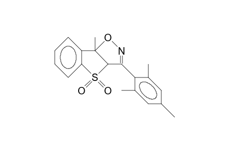3a,8b-Dihydro-3-mesityl-8b-methyl-(1)benzothieno(2,3-D)isoxazoline 4,4-dioxide