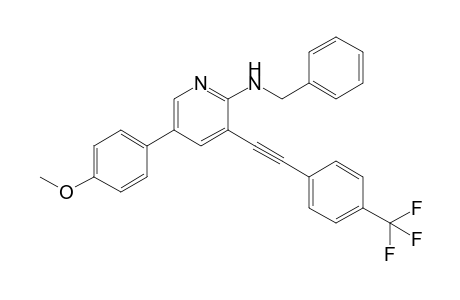 N-Benzyl-N-[3-(4-trifluoromethylphenyl)ethynyl-5-(4-methoxyphenyl)]pyridin-2-ylamine