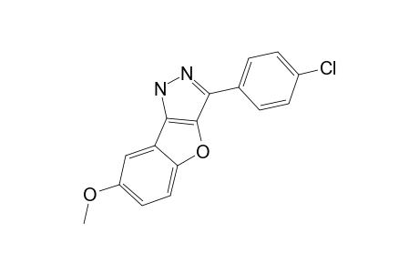 3-(4-CHLORO-PHENYL)-7-METHOXY-1H-BENZOFURO-[3,2-C]-PYRAZOLE