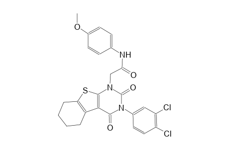 2-(3-(3,4-dichlorophenyl)-2,4-dioxo-3,4,5,6,7,8-hexahydro[1]benzothieno[2,3-d]pyrimidin-1(2H)-yl)-N-(4-methoxyphenyl)acetamide