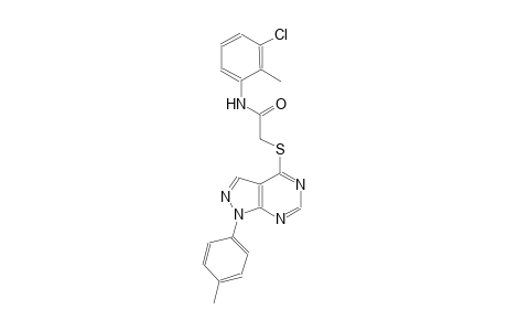 N-(3-chloro-2-methylphenyl)-2-{[1-(4-methylphenyl)-1H-pyrazolo[3,4-d]pyrimidin-4-yl]sulfanyl}acetamide