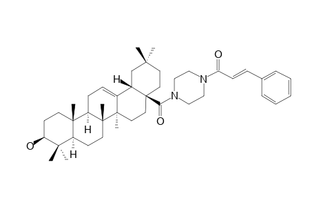 (3-HYDROXY-OLEAN-12-EN-28-YL)-(4-CINNAMAMIDO-PIPERAZIN-1-YL)-METHANONE