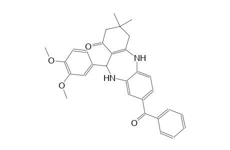 8-benzoyl-11-(3,4-dimethoxyphenyl)-3,3-dimethyl-2,3,4,5,10,11-hexahydro-1H-dibenzo[b,e][1,4]diazepin-1-one