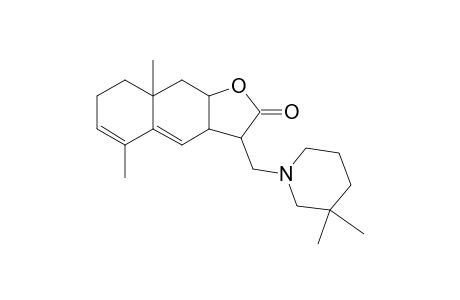 3-[(3,3-dimethyl-1-piperidinyl)methyl]-5,8a-dimethyl-3,3a,7,8,9,9a-hexahydrobenzo[f]benzofuran-2-one