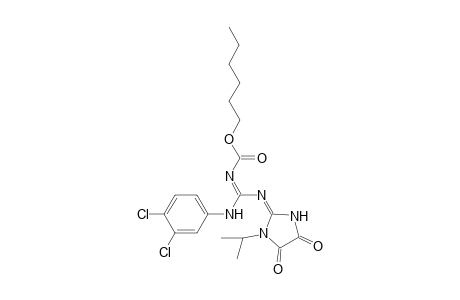 N-(3,4-Dichlorophenyl)-N'-(1-isopropyl-4,5-dioxoimidazolidin-2-ylidene)-N"-[hexyloxycarbonyl]-guanidine