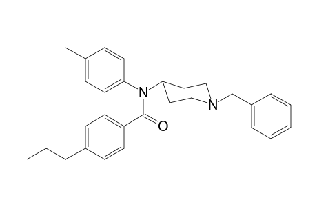4-Propyl-N-(4-methylphenyl)-N-(1-phenylmethylpiperidin-4-yl)-benzamide