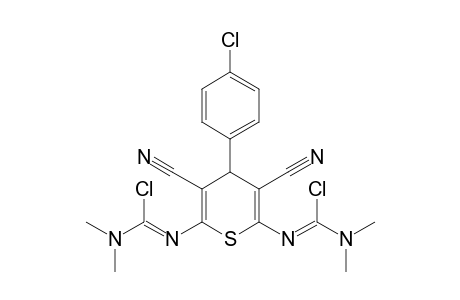 N'-[6-[(Z)-[chloranyl(dimethylamino)methylidene]amino]-4-(4-chlorophenyl)-3,5-dicyano-4H-thiopyran-2-yl]-N,N-dimethyl-carbamimidoyl chloride