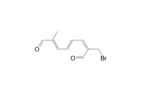 2,4,6-Octatrienedial, 2-(bromomethyl)-7-methyl-, (E,E,E)-