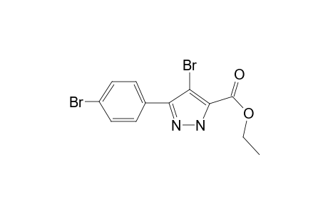 4-Bromo-5-[p-bromophenyl]pyrazole-3-carboxylic acid, ethyl ester