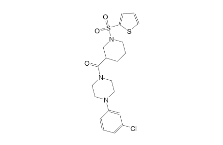 1-(3-chlorophenyl)-4-{[1-(2-thienylsulfonyl)-3-piperidinyl]carbonyl}piperazine