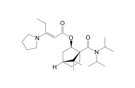 (1S,2R,4R)-7,7-Dimethylbicyclo[2.2.1]heptane-1-carboxylic acid diisopropylamide-2-yl (E)-3-(pyrrolidin-1-yl)pent-2-enoate