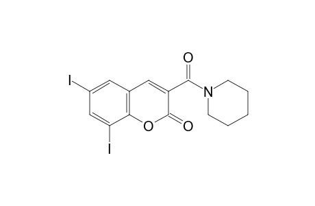 6,8-Diiodo-3-(piperidine-1-carbonyl)coumarin