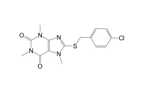 8-[(4-chlorobenzyl)sulfanyl]-1,3,7-trimethyl-3,7-dihydro-1H-purine-2,6-dione