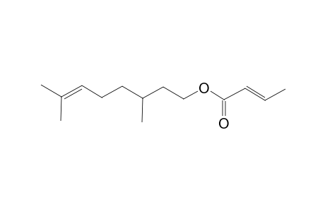 (E)-2-butenoic acid 3,7-dimethyloct-6-enyl ester