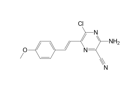 2-Amino-6-chloro-3-cyano-5-(p-methoxystyryl)pyrazine