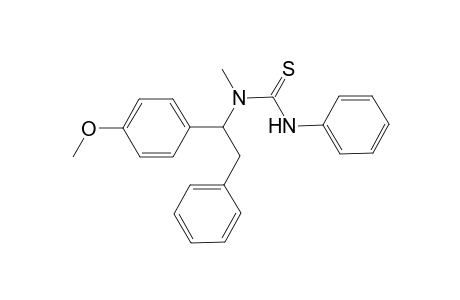 1-[1-(4-methoxyphenyl)-2-phenylethyl]-1-methyl-3-phenylthiourea