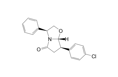 (3S,7R,7aR)-7-(4-Chlorophenyl)-5-oxo-3-phenyl-2,3,5,6,7,7a-hexahydropyrrolo[2,1-b]oxazole