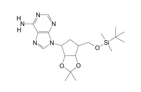 [9-[6-[(tert-butyl-dimethyl-silyl)oxymethyl]-2,2-dimethyl-4,5,6,6a-tetrahydro-3aH-cyclopenta[d][1,3]dioxol-4-yl]purin-6-yl]amine