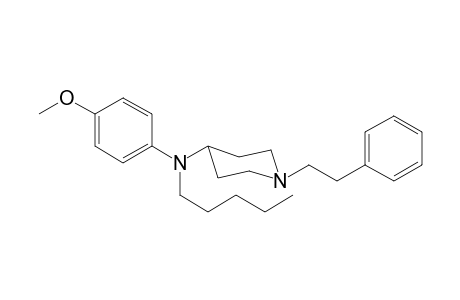 N-(4-Methoxyphenyl)-N-pentyl-1-(2-phenylethyl)piperidin-4-amine
