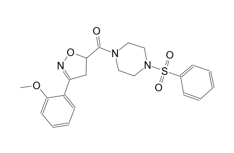 piperazine, 1-[[4,5-dihydro-3-(2-methoxyphenyl)-5-isoxazolyl]carbonyl]-4-(phenylsulfonyl)-