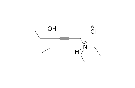 2-hexyn-1-aminium, N,N,4-triethyl-4-hydroxy-, chloride