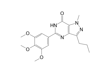 1-Methyl-3-propyl-5-(3,4,5-trimethoxyphenyl)-4H-pyrazolo[4,3-d]pyrimidin-7-one