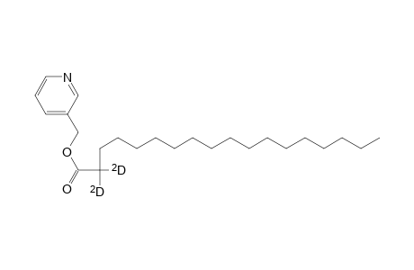 Octadecanoic-2,2-D2 acid, 3-pyridinylmethyl ester