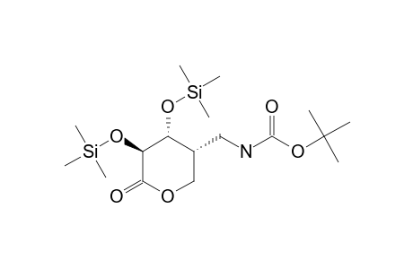 4-C-[(TERT.-BUTOXYCARBONYL)-AMINO]-METHYL-4-DEOXY-2,3-BIS-O-TRIMETHYLSILYL-ALPHA-D-ARABINONO-1,5-LACTONE