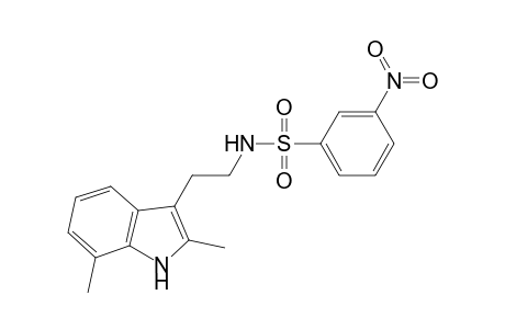 N-[2-(2,7-dimethyl-1H-indol-3-yl)-ethyl]-3-nitro-benzenesulfonamide