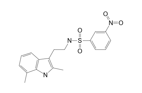 N-[2-(2,7-dimethyl-1H-indol-3-yl)-ethyl]-3-nitro-benzenesulfonamide