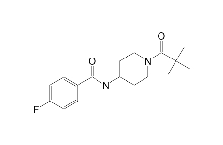 4-Fluoro-N-4-piperidinylbenzamide, N'-trimethylacetyl-