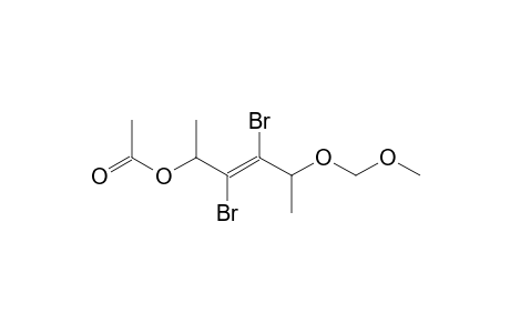 Acetic acid, 2,3-dibromo-4-methoxymethoxy-1-methyl-pent-2-enyl ester