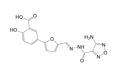 1,2,5-oxadiazole-3-carboxylic acid, 4-amino-, 2-[(E)-[5-(3-carboxy-4-hydroxyphenyl)-2-furanyl]methylidene]hydrazide