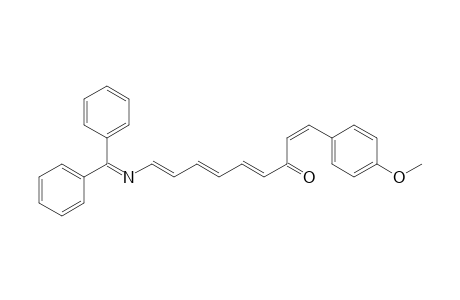 1,4,6,8-Nonatetraen-3-one, 9-[(diphenylmethylene)amino]-1-(4-methoxyphenyl)-, (Z,E,E,Z)-