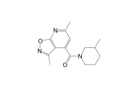 isoxazolo[5,4-b]pyridine, 3,6-dimethyl-4-[(3-methyl-1-piperidinyl)carbonyl]-