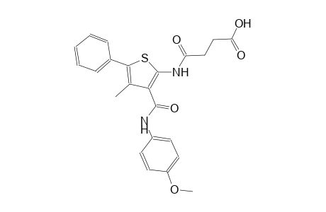 butanoic acid, 4-[[3-[[(4-methoxyphenyl)amino]carbonyl]-4-methyl-5-phenyl-2-thienyl]amino]-4-oxo-