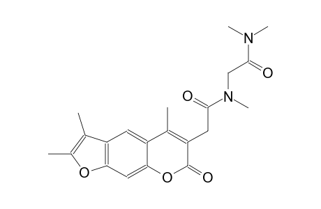 7H-furo[3,2-g][1]benzopyran-6-acetamide, N-[2-(dimethylamino)-2-oxoethyl]-N,2,3,5-tetramethyl-7-oxo-