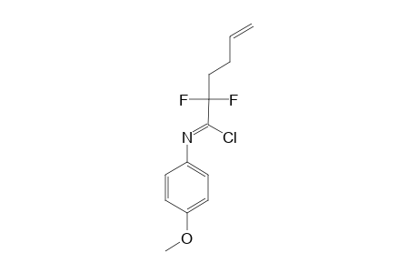 1-CHLORO-2,2-DIFLUORO-N-(4-METHOXYPHENYL)-5-HEXEN-1-IMINE