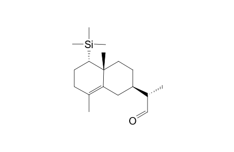 (11S)-1.alpha.-Trimethylsilyl-7.alpha.H-eudesm-4-en-12-al