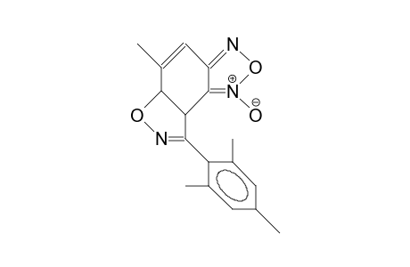 3b,6a-Dihydro-7-methyl-4-(2,4,6-trimethyl-phenyl)-oxazolo(4,5-E)(2,1,3)-benzoxadiazole 3-oxide