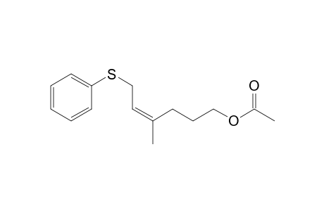 4-Hexen-1-ol, 4-methyl-6-(phenylthio)-, acetate, (Z)-