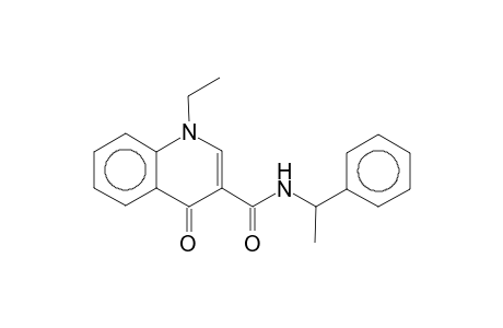 1-Ethyl-4-oxo-1,4-dihydroquinoline-3-carboxamide, N-(1-phenylethyl)-