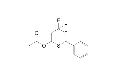 (1-benzylsulfanyl-3,3,3-trifluoro-propyl) acetate