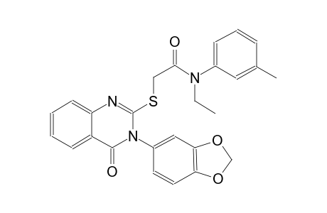 acetamide, 2-[[3-(1,3-benzodioxol-5-yl)-3,4-dihydro-4-oxo-2-quinazolinyl]thio]-N-ethyl-N-(3-methylphenyl)-