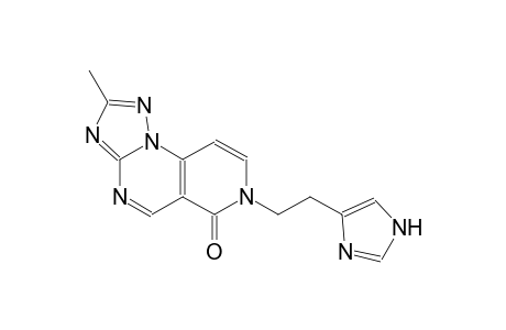 pyrido[3,4-e][1,2,4]triazolo[1,5-a]pyrimidin-6(7H)-one, 7-[2-(1H-imidazol-4-yl)ethyl]-2-methyl-