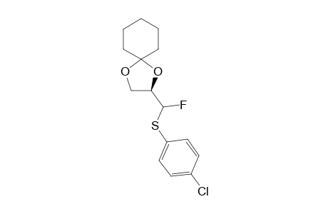 (R)-4-[FLUORO-[(PARA-CHLOROPHENYL)-THIO]-METHYL]-2-SPIRO-CYCLOHEXYL-1,3-DIOXOLANE;LESS-POLAR-DIASTEREOMER