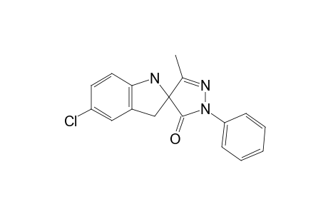 Spiro[2H-indole-2,4'-[4H]pyrazol]-3'(2'H)-one, 5-chloro-1,3-dihydro-5'-methyl-2'-phenyl-