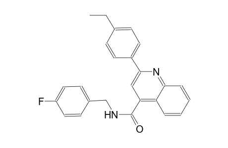 2-(4-ethylphenyl)-N-(4-fluorobenzyl)-4-quinolinecarboxamide