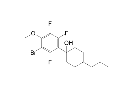1-(3-bromo-2,5,6-trifluoro-4-methoxyphenyl)-4-propylcyclohexanol