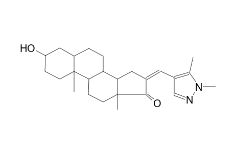 16-[(1,5-dimethyl-1H-pyrazol-4-yl)methylene]-3-hydroxyandrostan-17-one